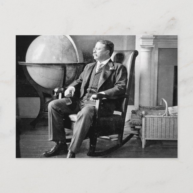 President Teddy Roosevelt Vintage White House Postcard (Front)