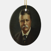 President Theodore Roosevelt by Forbes Lithography Ceramic Ornament (Right)