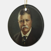 President Theodore Roosevelt by Forbes Lithography Ceramic Ornament (Left)