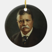 President Theodore Roosevelt by Forbes Lithography Ceramic Ornament (Back)