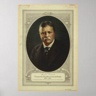 President Theodore Roosevelt by Forbes Lithography Poster