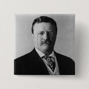 President Theodore Roosevelt Portrait Button