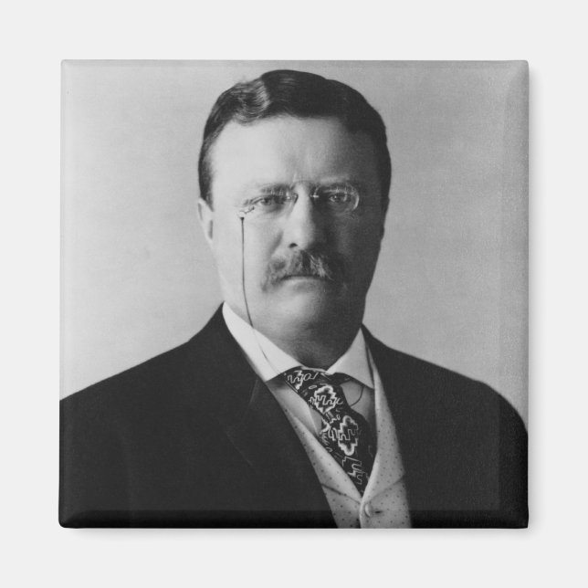 President Theodore Roosevelt Portrait Magnet (Front)