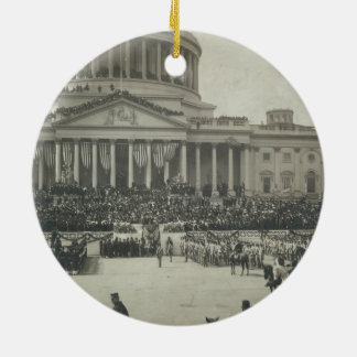 President Theodore Roosevelt Taking Oath of Office Ceramic Ornament