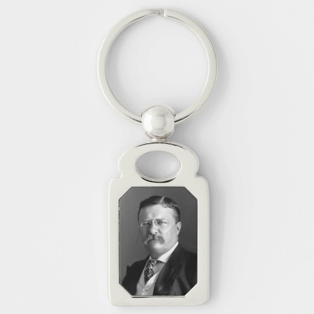 President Theodore Teddy Roosevelt Republican Keychain (Front)