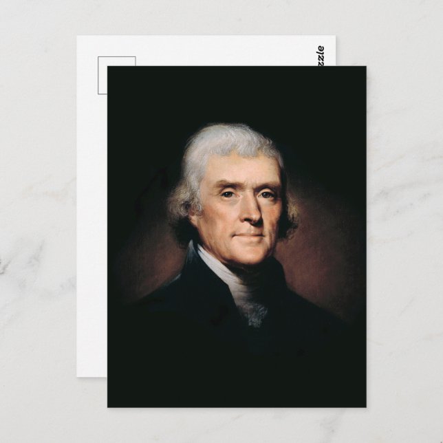 President Thomas Jefferson Postcard (Front/Back)