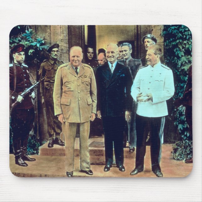 President Truman and Joseph Stalin Mouse Pad (Front)