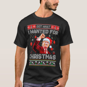 President Trump 2024 Black Uni-adults Winter Moder T-Shirt