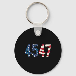 President Trump 2024 Vintage 45 47 Usa Distressed Keychain
