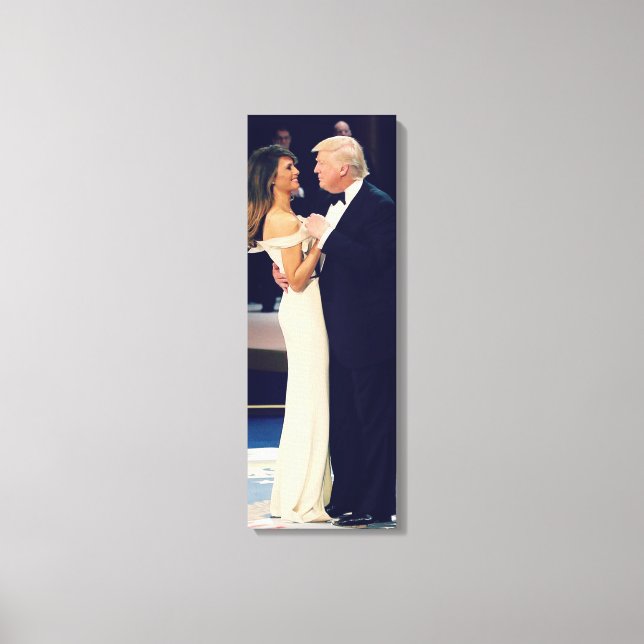 President Trump and Melania Dancing Canvas Print (Front)