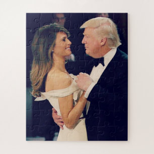 President Trump and Melania Dancing Jigsaw Puzzle