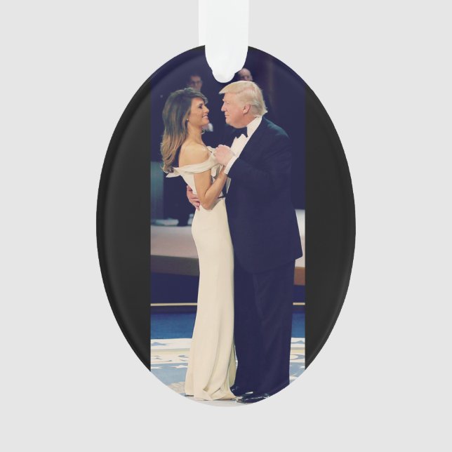 President Trump and Melania Dancing Ornament (Front)