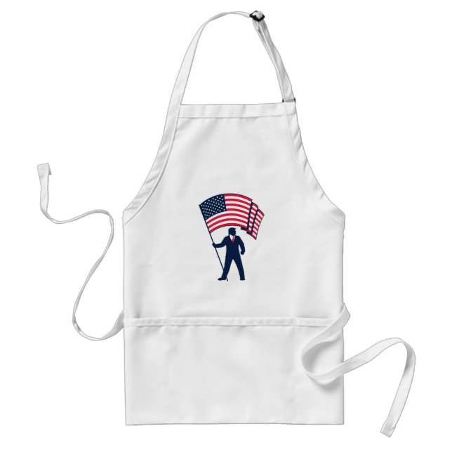 President Trump Bearing the Flag of the USA  Standard Apron (Front)