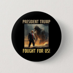 President Trump Fought For Us Women’s Sports 2025  2 Inch Round Button