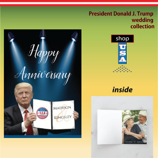President Trump Great Fab Anniversary Thank You Card