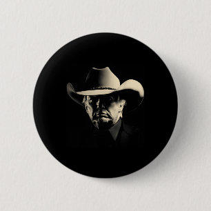 President Trump Head Cowboy Usa 2024 Vote 2 Inch Round Button