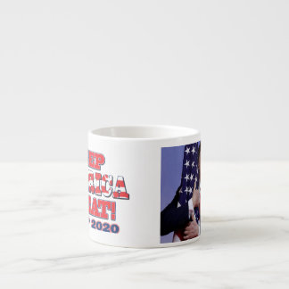 President Trump Hugs the American Flag Espresso Cup