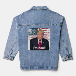 President Trump I'm Back Denim Jacket