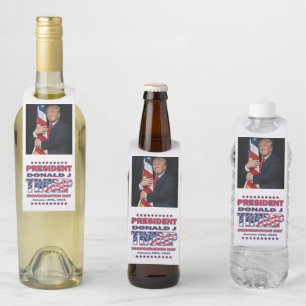 President Trump Inauguration 2025 Bottle Tag