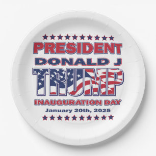 President Trump Inauguration Paper Plate