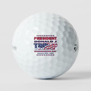 President Trump Inuaguration 2025 Golf Balls
