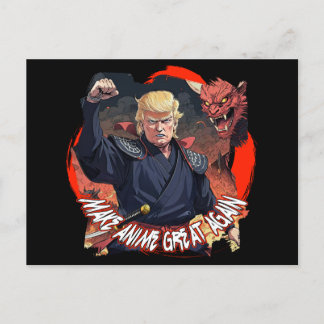 President Trump Make Anime Great Again Postcard