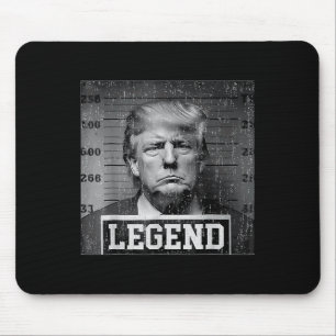 President Trump Mug Shot Legend Republican Trump T Mouse Pad