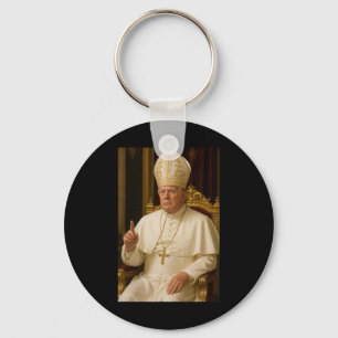 President Trump Pope 2025  Keychain