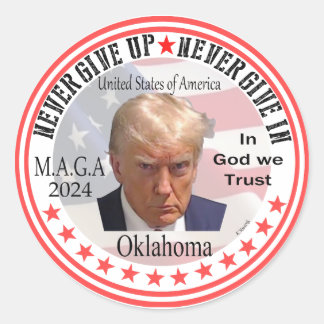 President Trump Red wave Across America, Making Am Classic Round Sticker