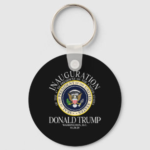 President Trump Seal Inauguration 2025 47th Washin Keychain