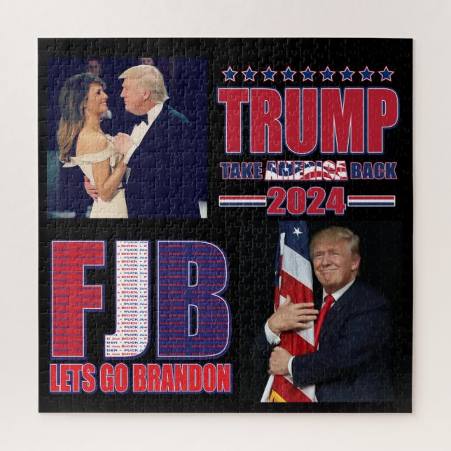 President Trump Take Back America Jigsaw Puzzle (Vertical)