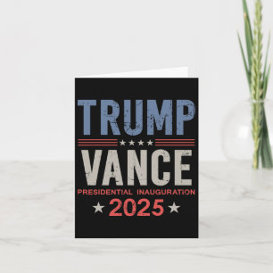 President Trump Vance Inauguration Day 2025 Usa  Card