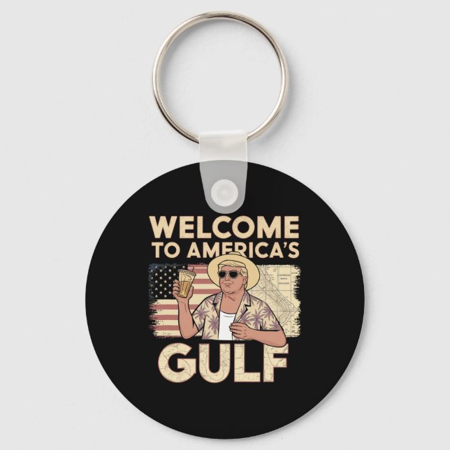 President Trump Welcome  Keychain (Front)