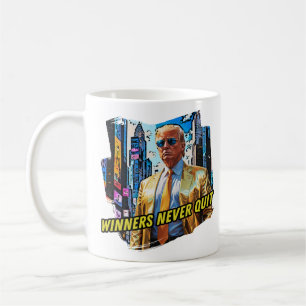 President Trump - Winners Never Quit Coffee Mug