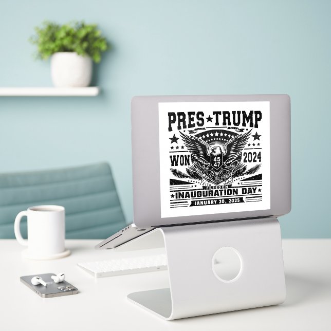 President Trump Won 2024 (Laptop On Desk)