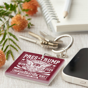 President Trump Won 2024 Keychain