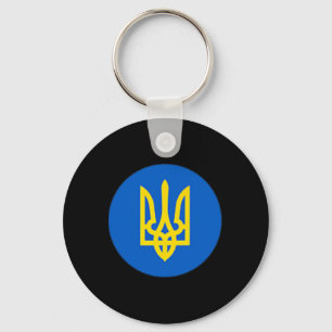 President Ukraine Zelensky Trident Tee Ukrainian Z Keychain