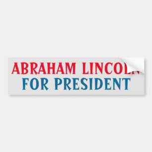 Presidential Bumper Sticker: Abraham Lincoln Sticker