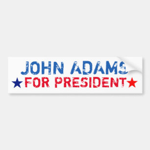 Presidential Bumper Sticker: John Adams Bumper Sticker