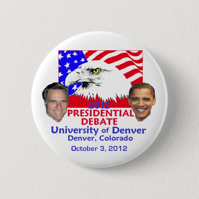 Presidential Debate 2 Inch Round Button (Front)
