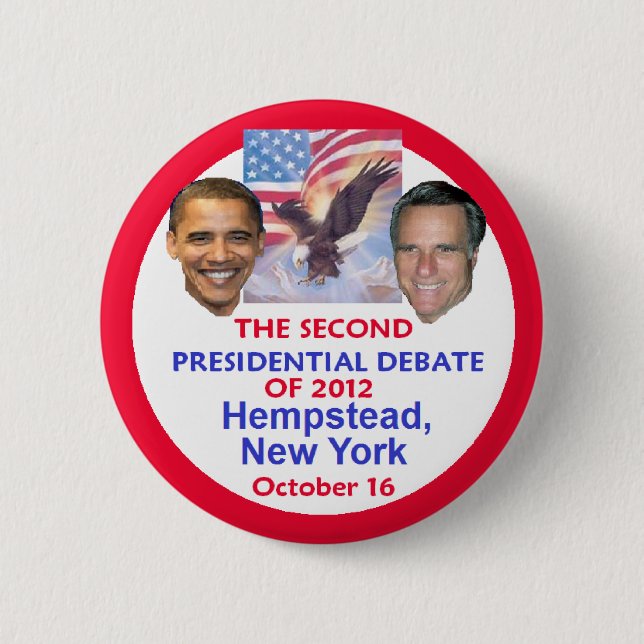 Presidential Debate 2 Inch Round Button (Front)