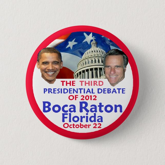Presidential Debate 2 Inch Round Button (Front)