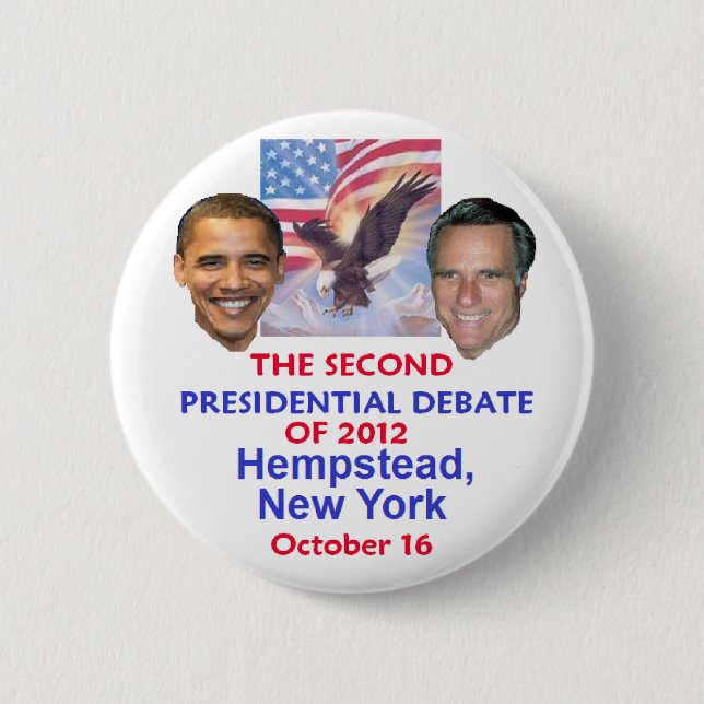 Presidential Debate 2 Inch Round Button (Front)