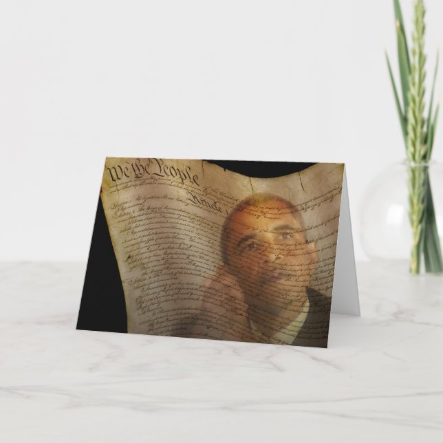 Presidential Democrat Candidate, US President Card (Front)