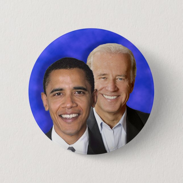 Presidential Democratic Blue Team Machine 2 Inch Round Button (Front)