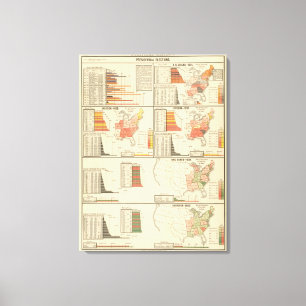 Presidential elections 1824-1840 canvas print