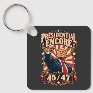 Presidential Encore Two-Sided Aluminum Keychain