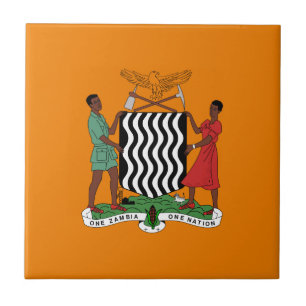 Presidential flag of Zambia Tile