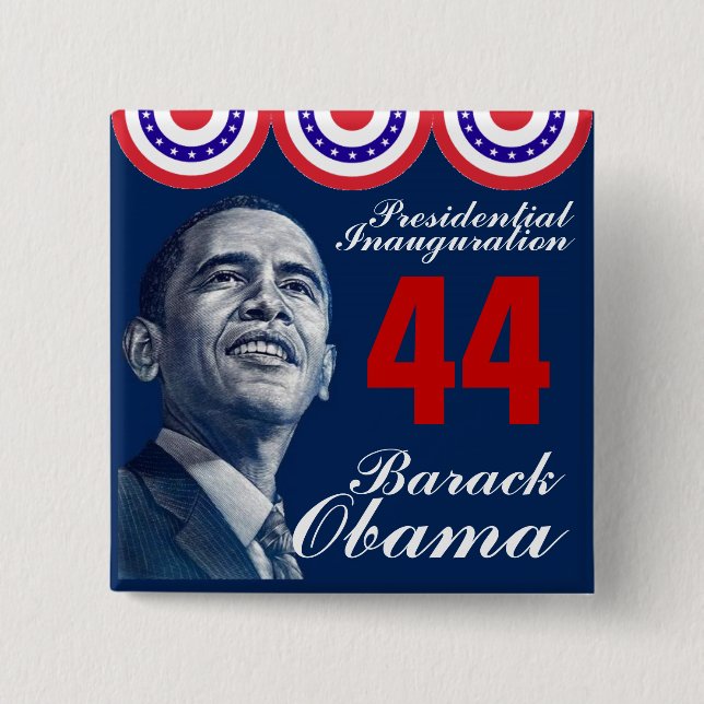 Presidential Inauguration 2 Inch Square Button (Front)