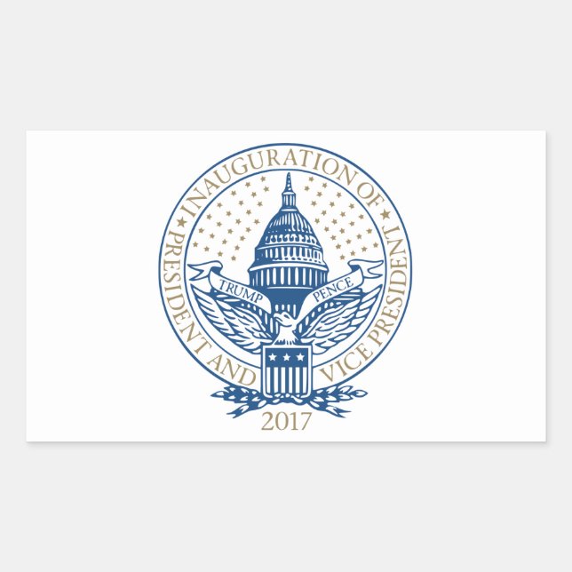 Presidential Inauguration Trump Pence 2017 Sticker (Front)